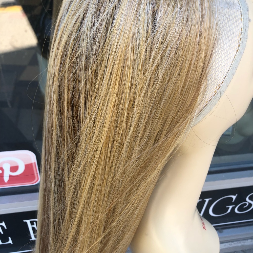 Long blonde 2216 ponytail Clipin hair topper 2020 - Picture 5 of 8
